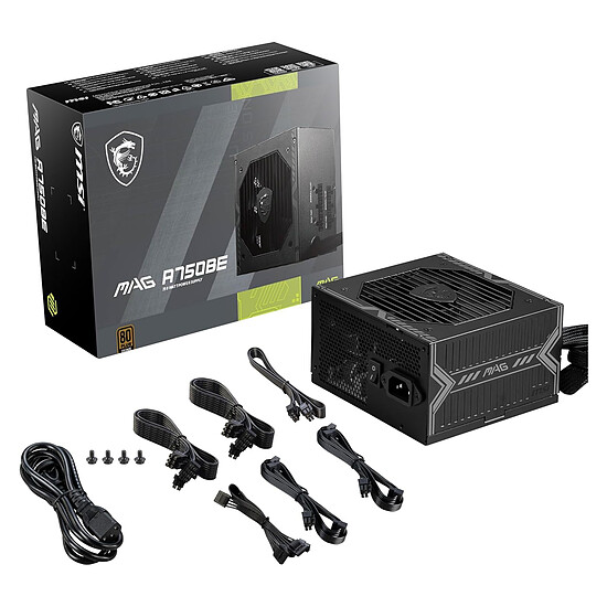 Alimentation PC MSI MAG A750BE - Autre vue