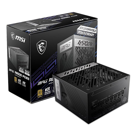 Alimentation PC MSI MPG A850G PCIE5 - Autre vue