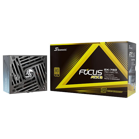Alimentation PC Seasonic FOCUS GX-750 ATX 3 (2024) - Noir - Autre vue