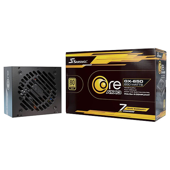 Alimentation PC Seasonic CORE GX ATX 3 (2024) 650 W - Noir - Autre vue