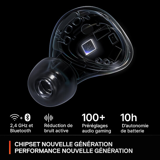 Casque micro SteelSeries Arctis GameBuds for PlayStation - Noir - Occasion - Autre vue