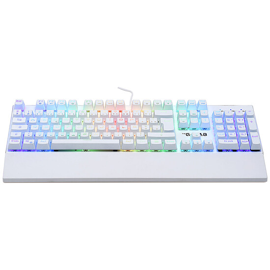 Clavier PC The G-Lab Keyz Rubidium - Outemu Red - Blanc - Autre vue