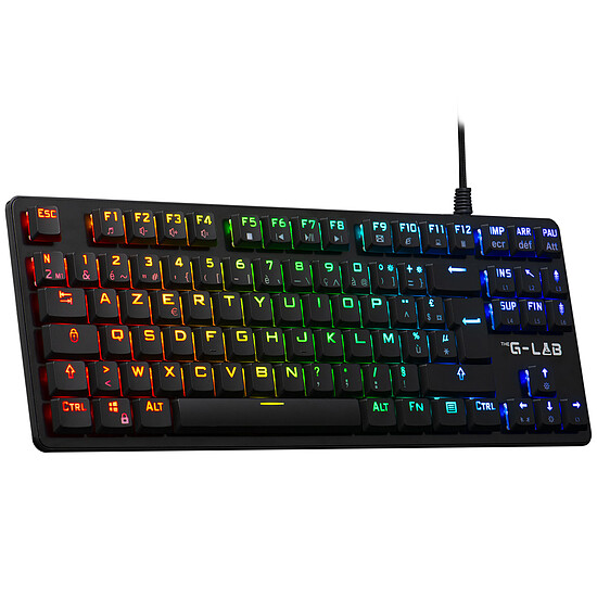 Clavier PC The G-Lab Keyz Platinium TKL - Outemu Low Profile Red - Autre vue