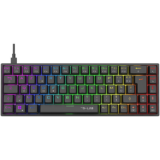 Clavier PC The G-Lab Keyz Titanium - Noir - Autre vue