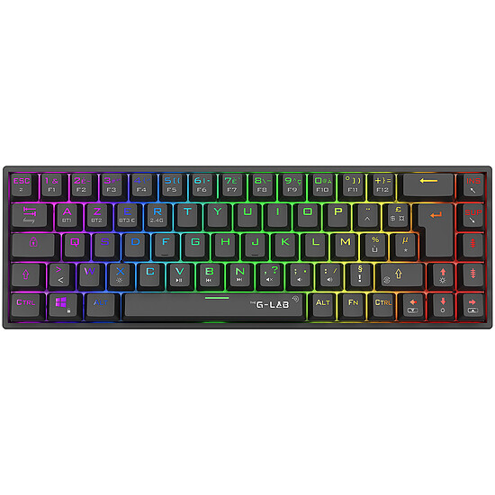 Clavier PC The G-Lab Keyz Titanium Wireless - Noir - Autre vue