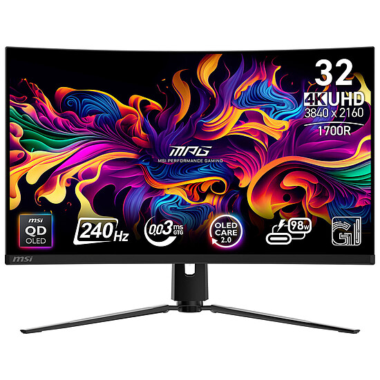 Écran PC MSI MPG 321CURX QD-OLED - Autre vue
