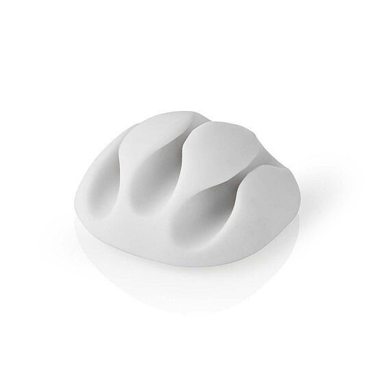 Passe câble et serre câble Nedis Lot de 4 Mini clips de câbles - Blanc - Autre vue
