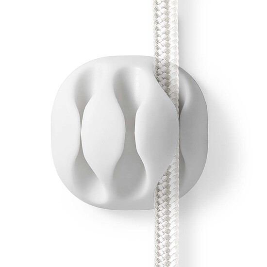Passe câble et serre câble Nedis Lot de 4 Mini clips de câbles - Blanc - Autre vue
