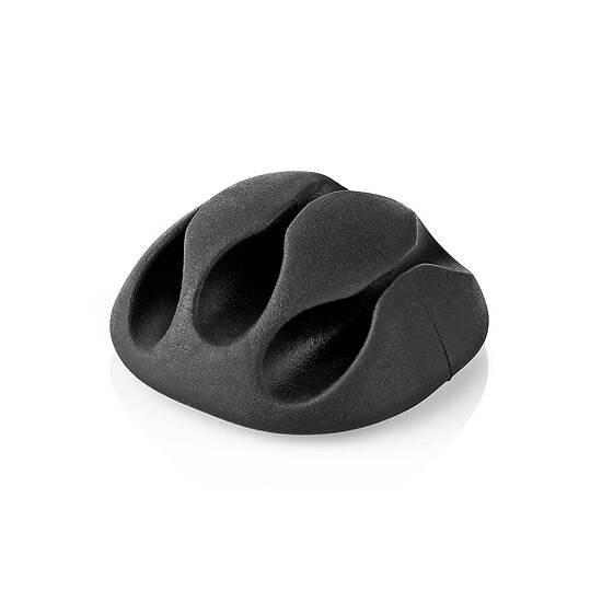 Passe câble et serre câble Nedis Lot de 4 Mini clips de câbles - Noir - Autre vue