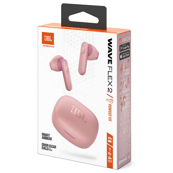 Casque Audio JBL Wave Flex 2 - Rose - Autre vue