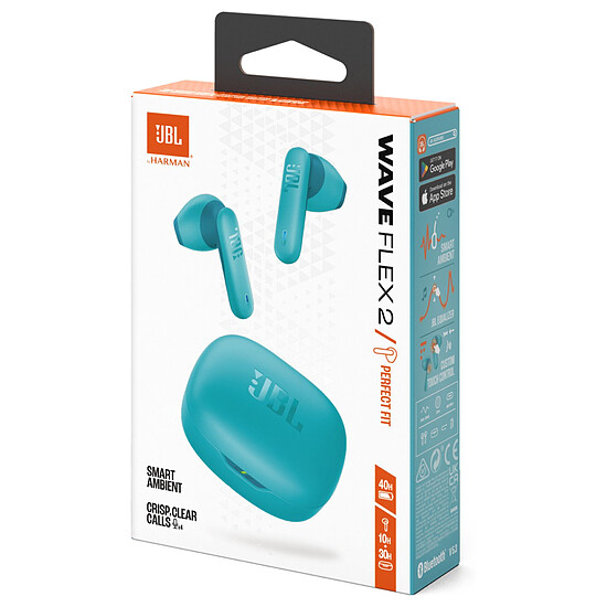 Casque Audio JBL Wave Flex 2 - Bleu - Autre vue