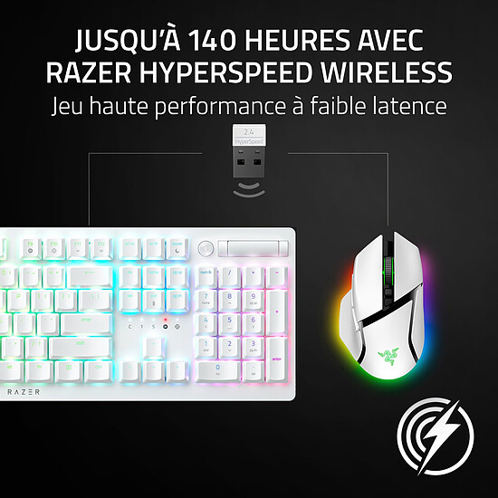 Souris PC Razer Basilisk V3 Pro 35K - Blanc - Autre vue