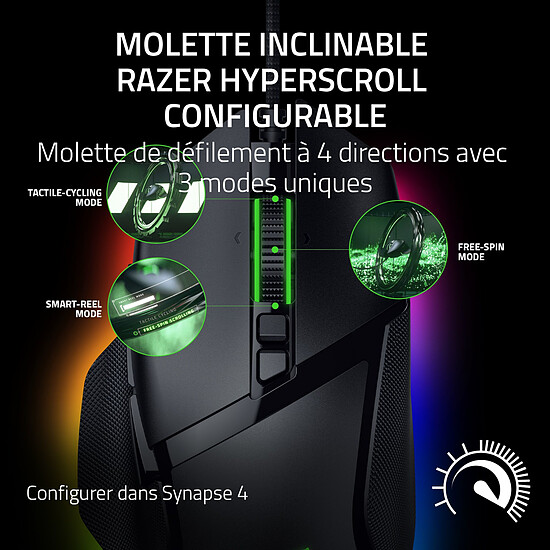 Souris PC Razer Basilisk V3 35K - Noir - Autre vue