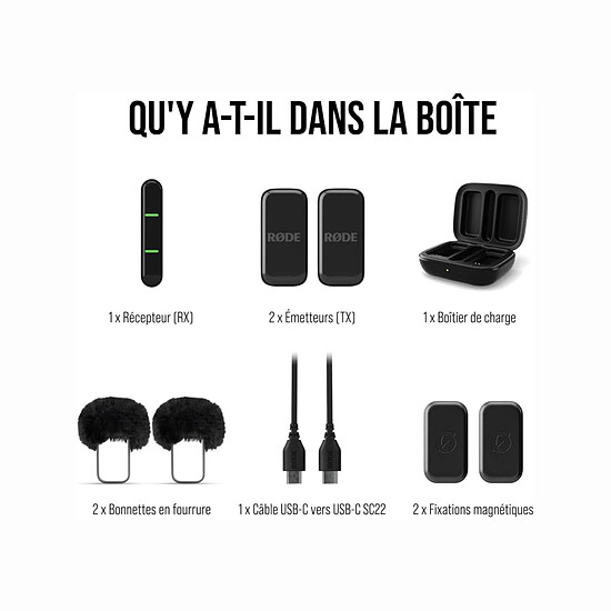 Microphone Rode Wireless Micro USB-C - Noir - Occasion - Autre vue