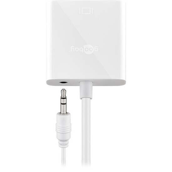 Adaptateur HDMI Goobay adaptateur HDMI mâle / VGA femelle + Jack 3.5 mm - Blanc - Autre vue