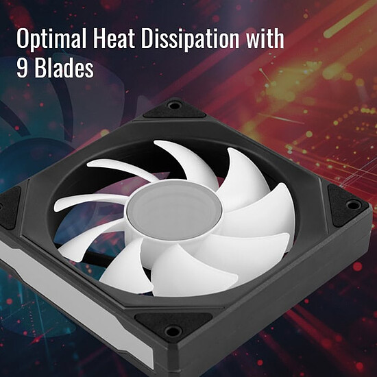 Ventilateur Boîtier AeroCool Phantom M-3 - Noir - Autre vue