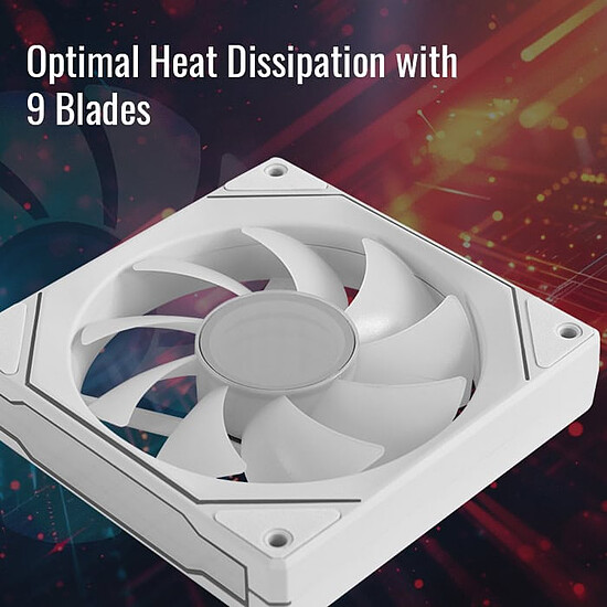 Ventilateur Boîtier AeroCool Phantom M-3 - Blanc - Autre vue