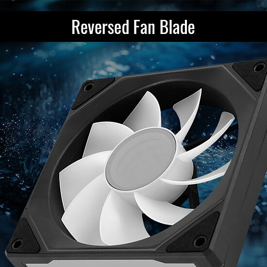 Ventilateur Boîtier AeroCool Phantom M-3 Reverse - Noir - Autre vue