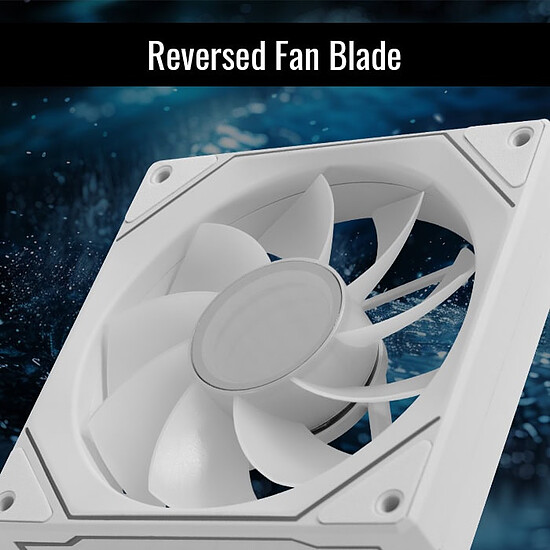Ventilateur Boîtier AeroCool Phantom M-3 Reverse - Blanc - Autre vue