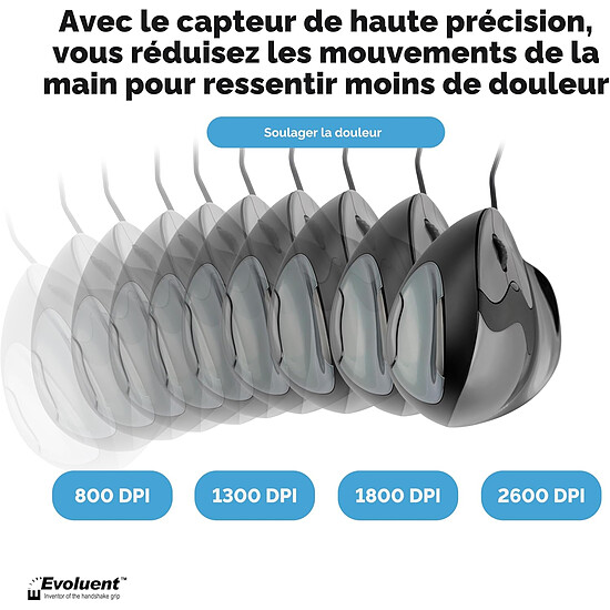 Souris PC Evoluent VerticalMouse D Large - Autre vue