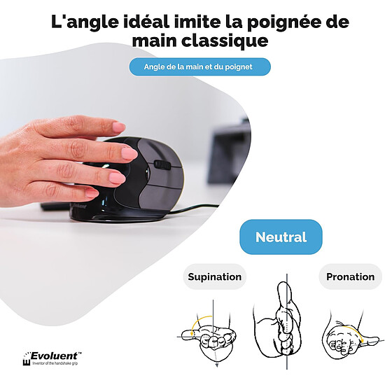 Souris PC Evoluent VerticalMouse D Large - Autre vue