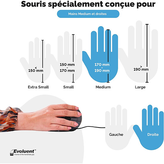 Souris PC Evoluent VerticalMouse D Medium - Autre vue