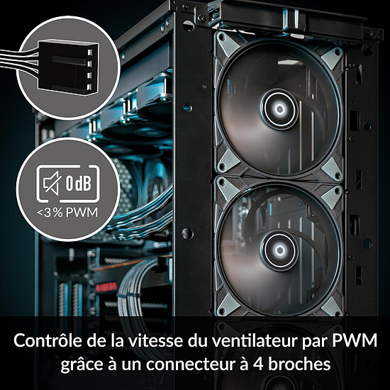 Ventilateur Boîtier Arctic P14 Max - Noir - Autre vue