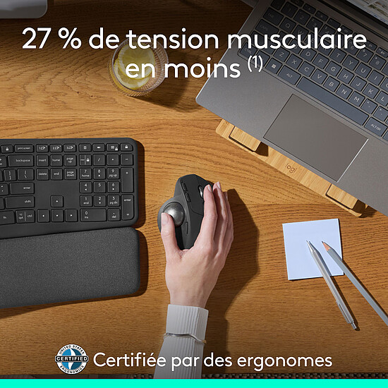 Trackball Logitech MX Ergo S - Autre vue