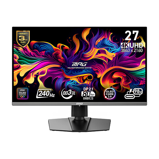 Écran PC MSI MPG 272URX QD-OLED