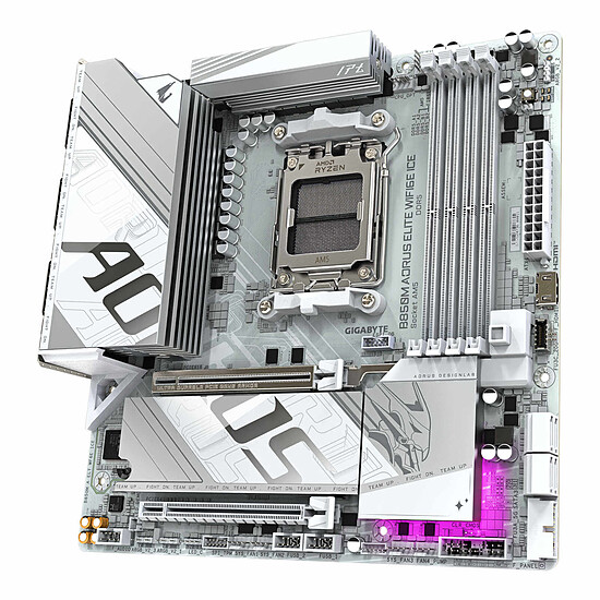 Carte mère Gigabyte B850M AORUS ELITE WIFI6E ICE - Autre vue