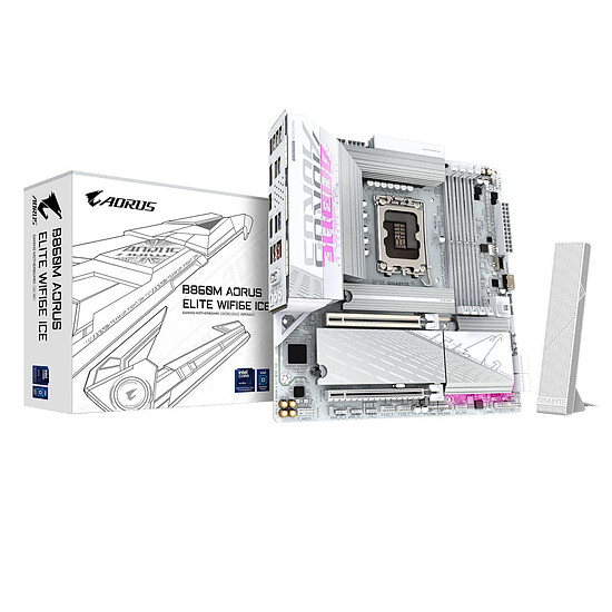 Carte mère Gigabyte B860M AORUS ELITE WIFI ICE