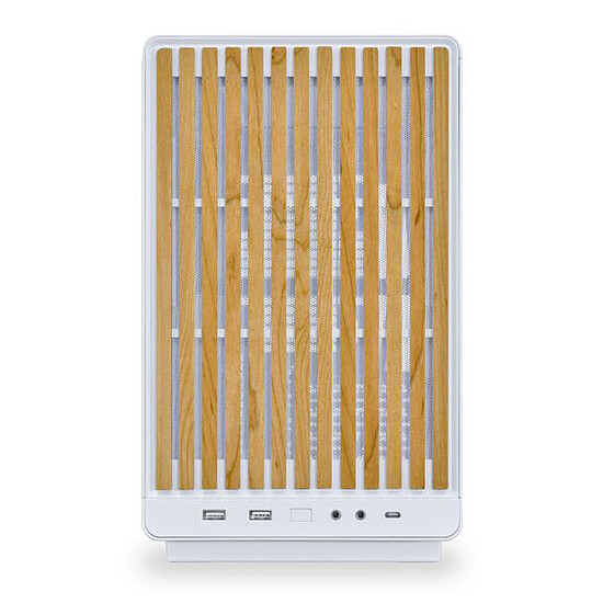 Boîtier PC Lian Li A3-mATX - Blanc / Bois Clair - Autre vue