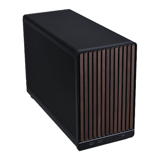 Boîtier PC Lian Li A3-mATX - Noir / Bois Foncé - Autre vue