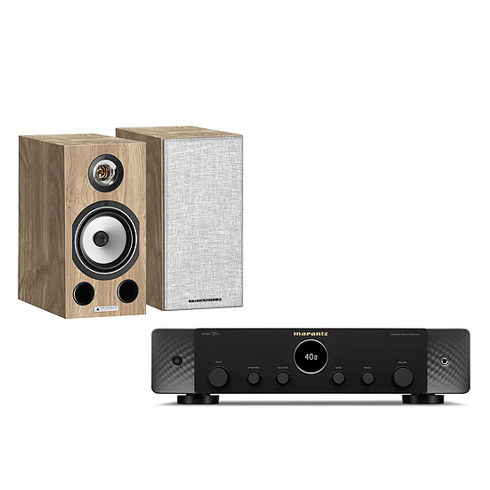 Mini-chaine Marantz STEREO 70s Noir + Triangle Comète Ez Chêne clair - Autre vue