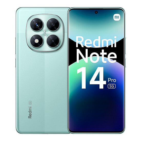 Smartphone Xiaomi Redmi Note 14 Pro 5G (Vert) - 256 Go