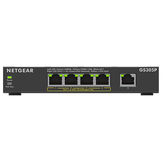 Switch et Commutateur Netgear GS305Pv3 - Autre vue