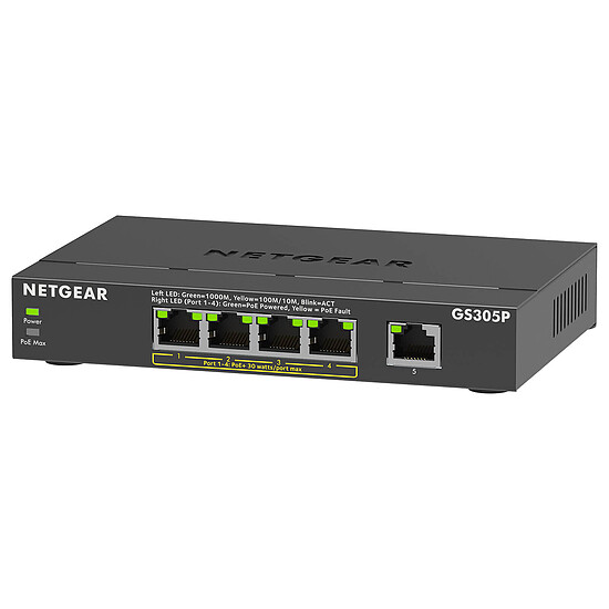 Switch et Commutateur Netgear GS305Pv3 - Autre vue