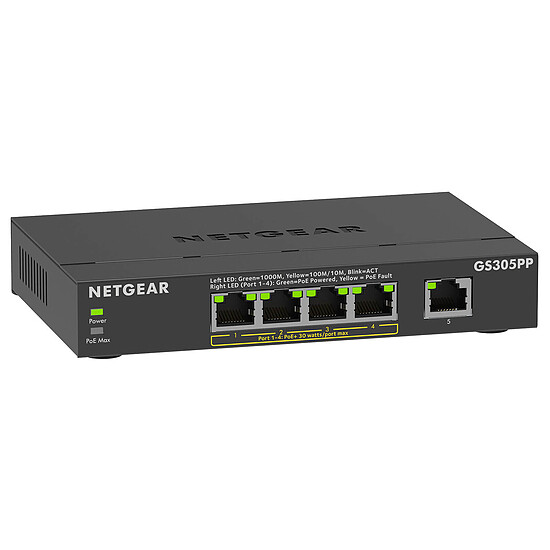 Switch et Commutateur Netgear GS305PPv3 - Autre vue
