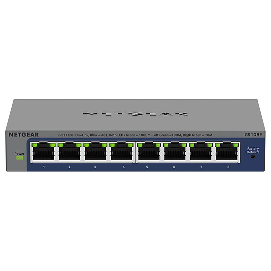 Switch et Commutateur Netgear GS108Ev4 - Autre vue