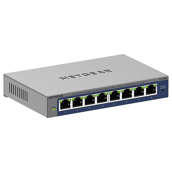 Switch et Commutateur Netgear GS108Ev4 - Autre vue