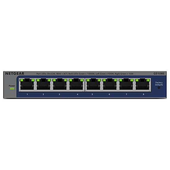 Switch et Commutateur Netgear GS108Ev4 - Autre vue