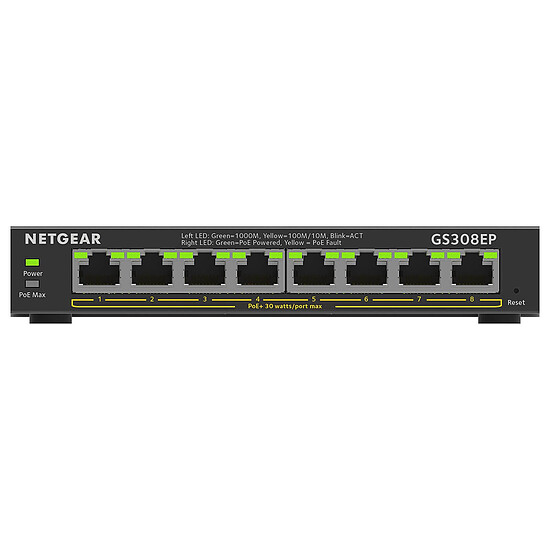 Switch et Commutateur Netgear GS308EP - Autre vue