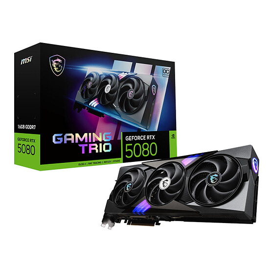 Carte graphique MSI GeForce RTX 5080 16G GAMING TRIO OC - Autre vue
