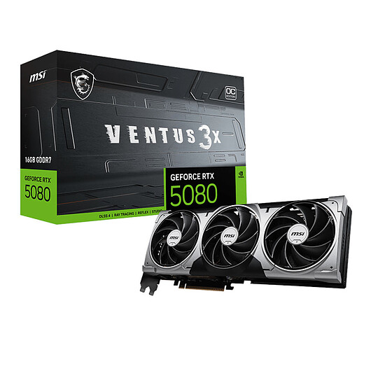 Carte graphique MSI GeForce RTX 5080 16G VENTUS 3X OC PLUS