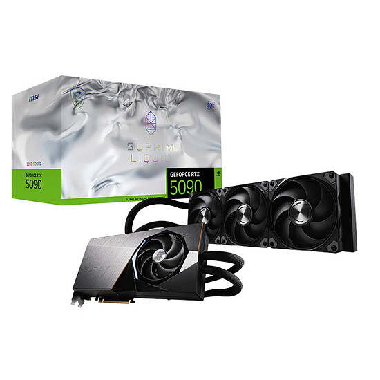 Carte graphique MSI GeForce RTX 5090 32G SUPRIM LIQUID SOC