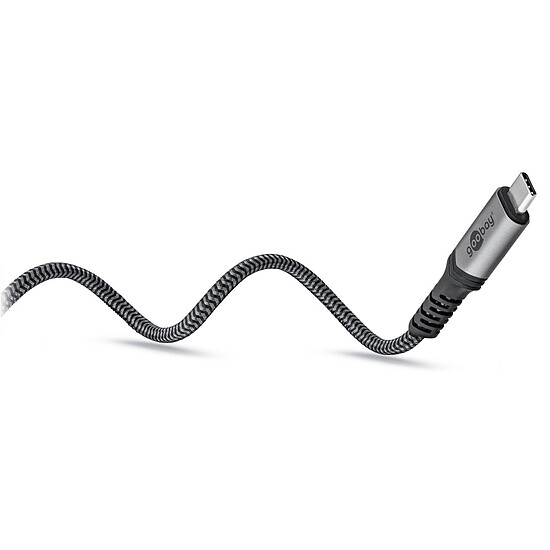 Câble USB Goobay Câble Textile USB4 Type C (M/M) - Power Delivery - 0.5 m - Autre vue