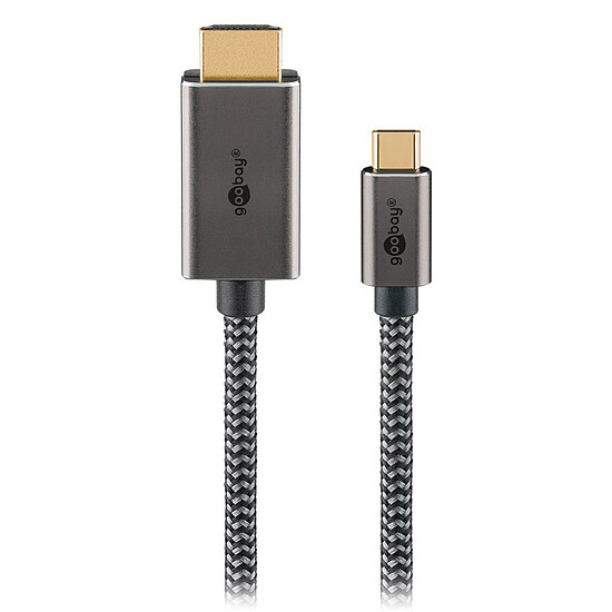 Adaptateur HDMI Goobay Câble Textile USB-C / HDMI (M/M) - 1 m - Autre vue