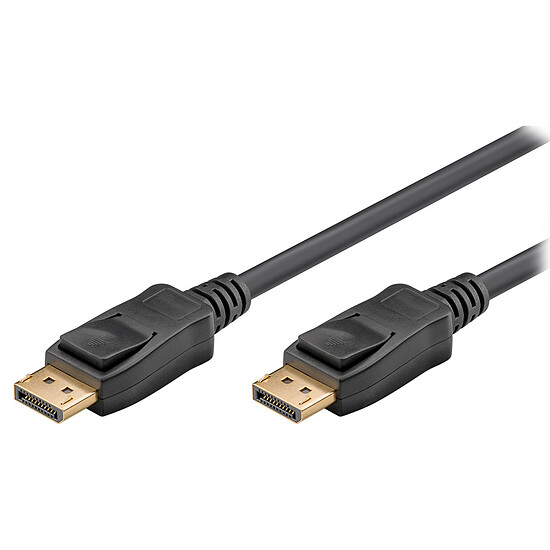 Câble DisplayPort Goobay Câble verrouillable DisplayPort 2.1 - 80 Gbit/s - 10K (2 m) - Autre vue