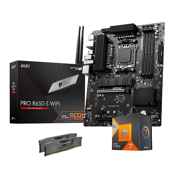 Kit upgrade PC AMD Ryzen 7 7800X3D - MSI B650 - RAM 32 Go DDR5