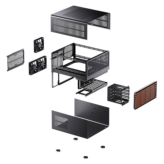 Boîtier PC Jonsbo N5 - Noir - Autre vue